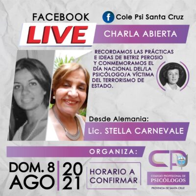 08 de Agosto – Día Nacional del/la Psicólogo/a Víctima del Terrorismo de Estado